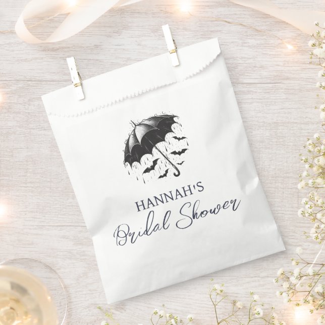 Shower Umbrella Bridal Shower Favour Bag (Clipped)