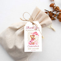 Shower with love girl teddy bear baby shower favou