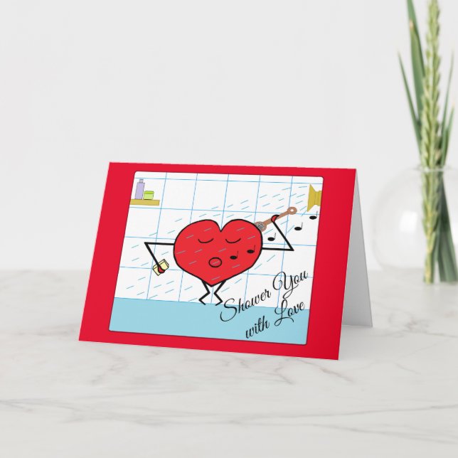 Shower You with Love: Blank Card (Front)