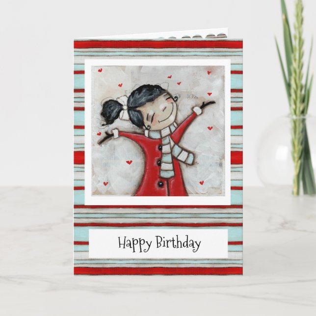 Showered with Love - Birthday Card (Front)