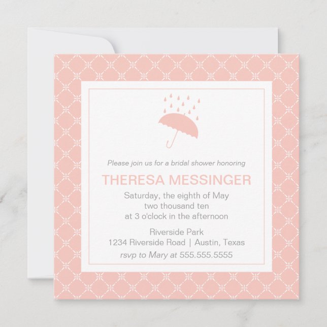 Showered with Love- Bridal Shower Invitation (Front)