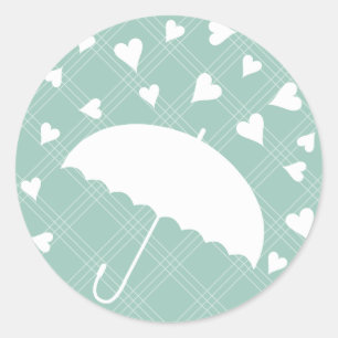 Showered with Love- Bridal Shower Sticker
