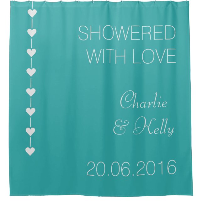 SHOWERED WITH LOVE custom text & colour (Front)
