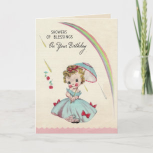 Showers Birthday Card