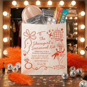 Showgirl Era Bachelorette Party Survival Kit Favour Bag