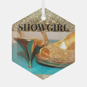 SHOWGIRL GLASS ORNAMENT