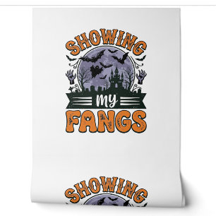 Showing My Fangs Vintage Halloween Vampire Shirt_1 Wallpaper