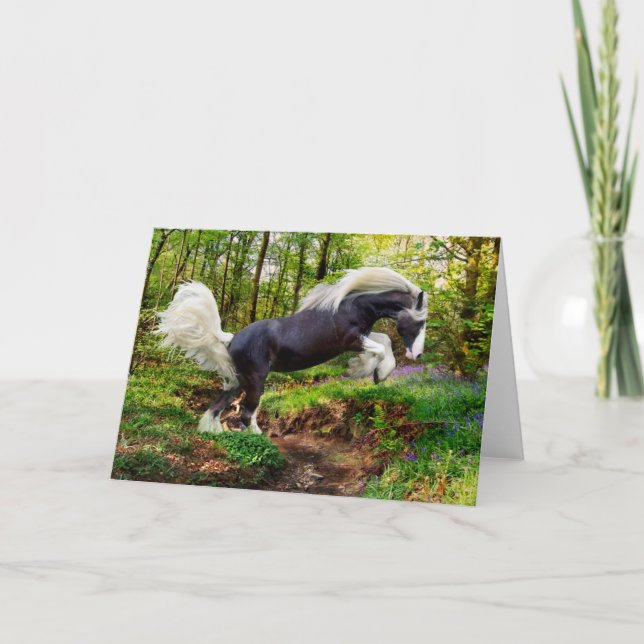 "Showing Off" Greeting Card (Front)