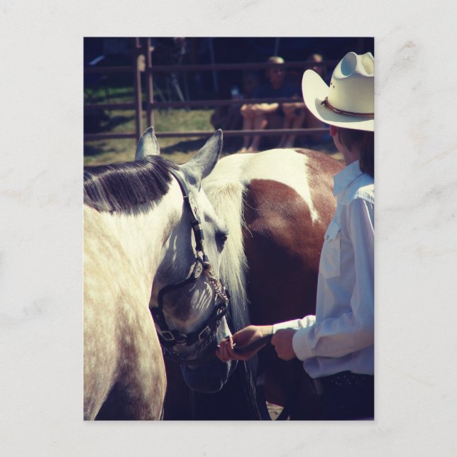 Showmanship at a Horse Show Postcard (Front)