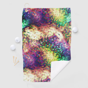 Showy coloured scales or water drops golf towel
