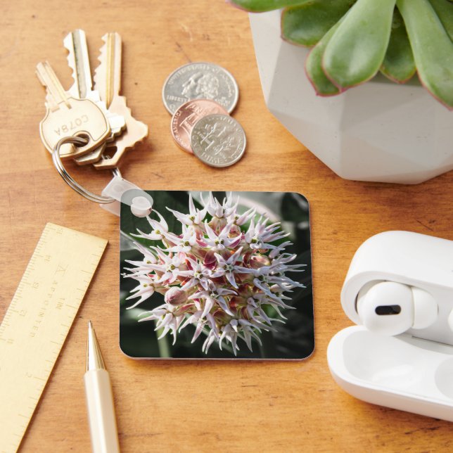 Showy Milkweed, Dramatic Botanical Keychain (Desk)
