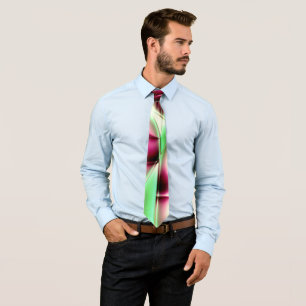 Showy pink to green in snail-like lines, to sepia  tie