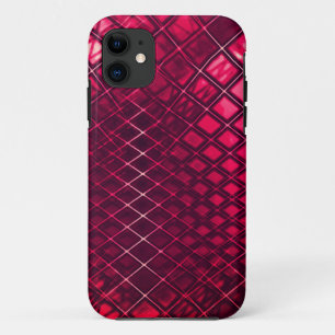 Showy red drawing some curved jute iPhone 11 case