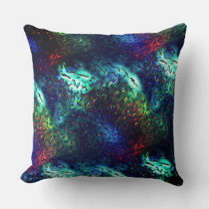 Showy scales on a coloured background throw pillow