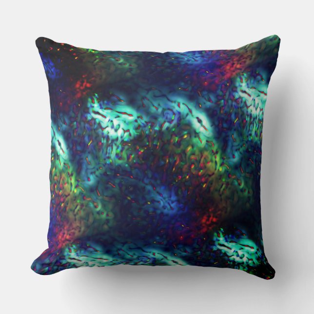 Showy scales on a coloured background throw pillow (Front)