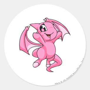 Shoyru Pink Classic Round Sticker