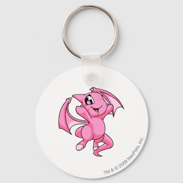 Shoyru Pink Keychain (Front)