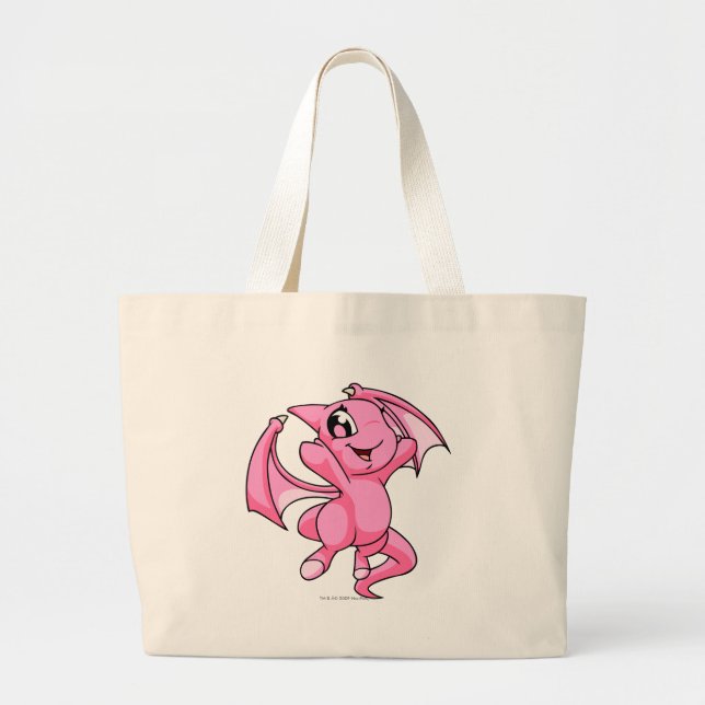 Shoyru Pink Large Tote Bag (Front)