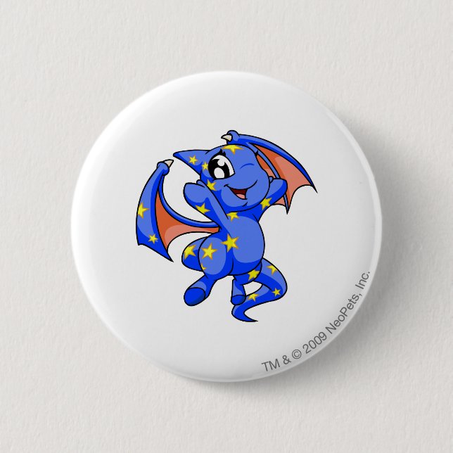 Shoyru Starry 2 Inch Round Button (Front)