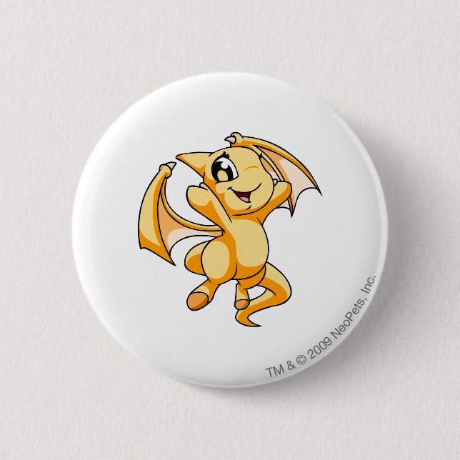 Shoyru Yellow 2 Inch Round Button (Front)