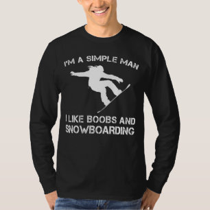 Shred and Smile - Funny Snowboarding Enthusiast T- T-Shirt