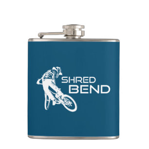 Shred Bend Oregon Mountain Biking Hip Flask