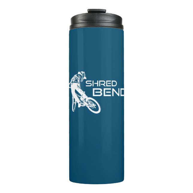 Shred Bend Oregon Mountain Biking Thermal Tumbler (Front)