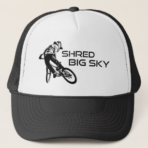 Shred Big Sky Montana Mountain Biking Trucker Hat