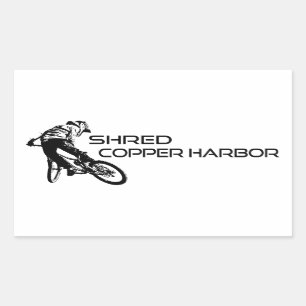 Shred Copper Harbor Michigan Mountain Biking Sticker