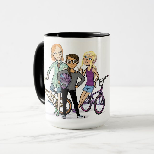 Shred Girls mug (Front Left)