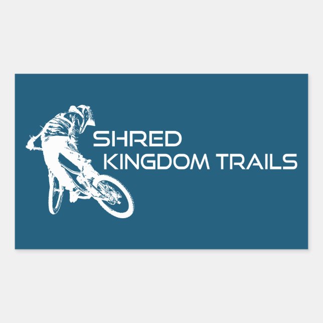 Shred Kingdom Trails Vermont Mountain Biking Sticker (Front)