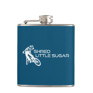 Shred Little Sugar Arkansas Mountain Biking Hip Flask