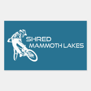 Shred Mammoth Lakes California Mountain Biking Sticker
