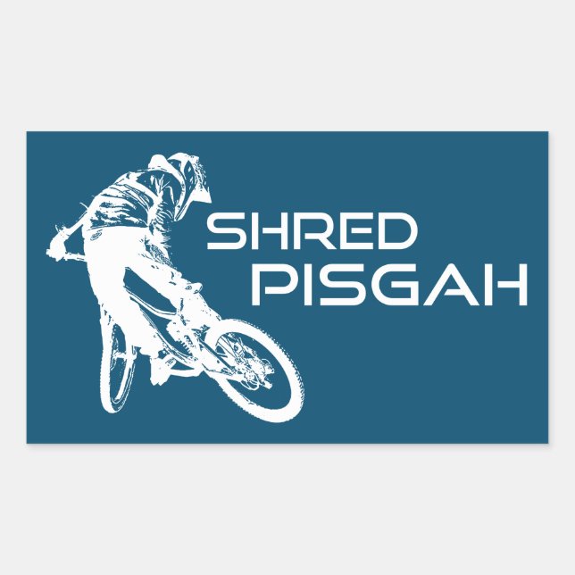 Shred Pisgah North Carolina Mountain Biking Sticker (Front)