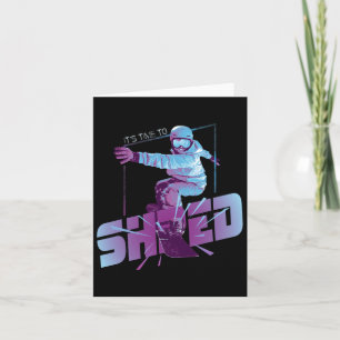 Shred Shirt Vintage Snowboard 80s Costume Snowboar Card