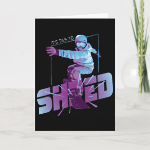 Shred Shirt Vintage Snowboard 80s Costume Snowboar Card