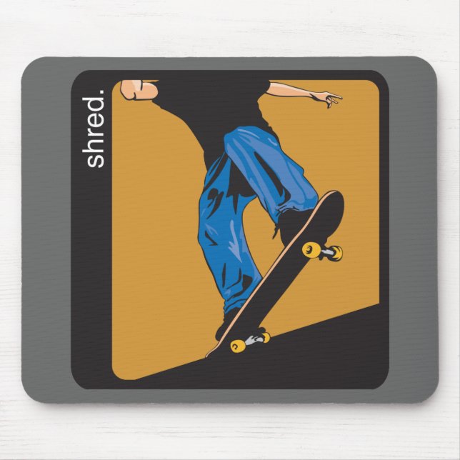 Shred Skateboarding Mouse Pad (Front)