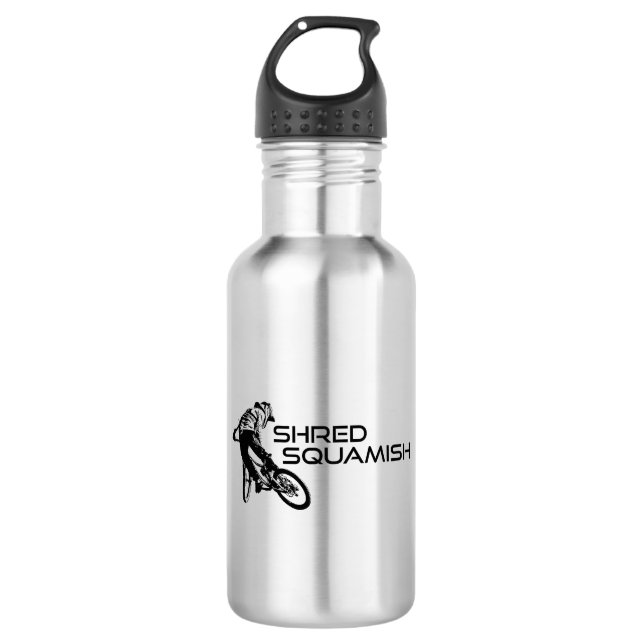 Shred Squamish Mountain Biking 532 Ml Water Bottle (Front)