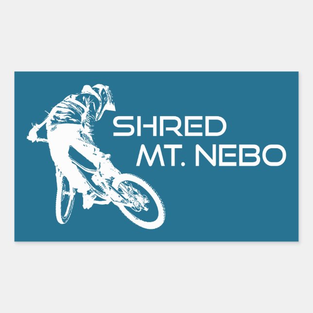 Shred The Mt. Nebo Trail Bentonville Sticker (Front)