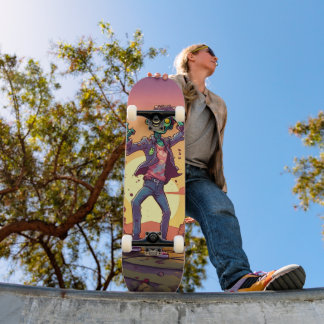 Shred the Streets with Zombie Style!" Skateboard