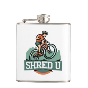 Shred University Mountain Biking Hip Flask