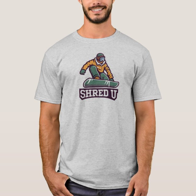 Shred University Snowboarding T-Shirt (Front)