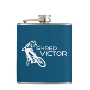 Shred Victor Idaho Mountain Biking Hip Flask