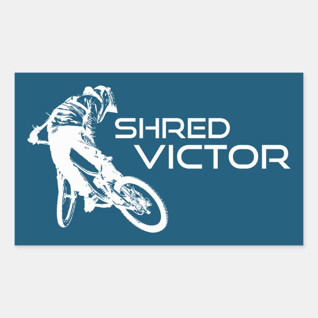Shred Victor Idaho Mountain Biking Sticker (Front)