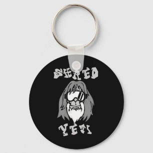 Shred Yeti - Fun Yeti Bigfoot Sasquatch Snowboardi Keychain