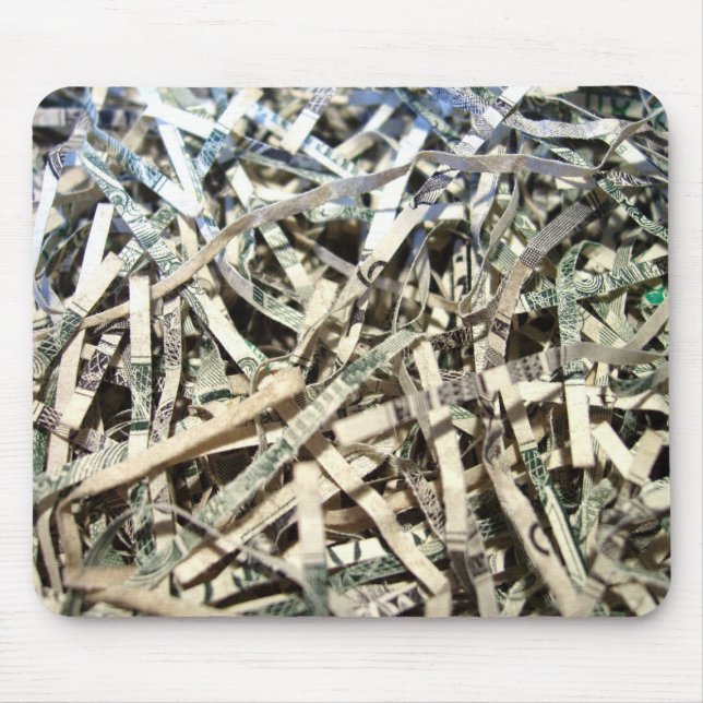 Shredded Cash Mouse Pad (Front)