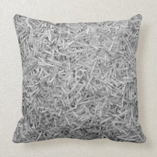 Shredded Papers Throw Pillow