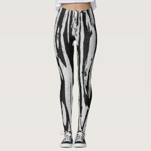 Shredded Stripes Leggings