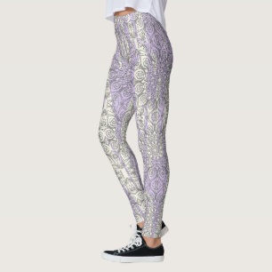 Shredded Stripes with Peacock Inspirations Leggings