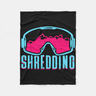 Shredding  fleece blanket